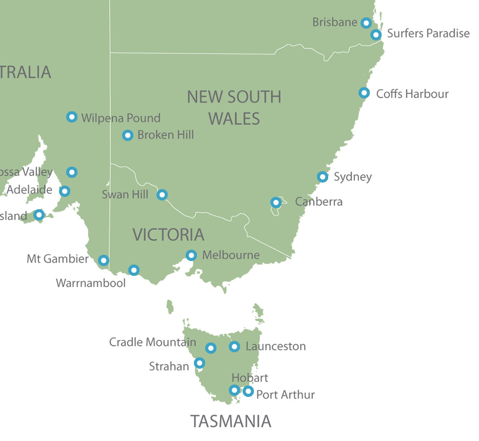 Canberra map
