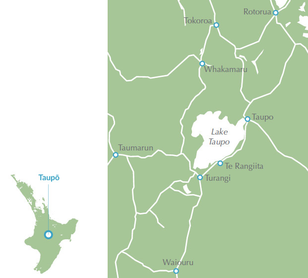 Map of Taupō